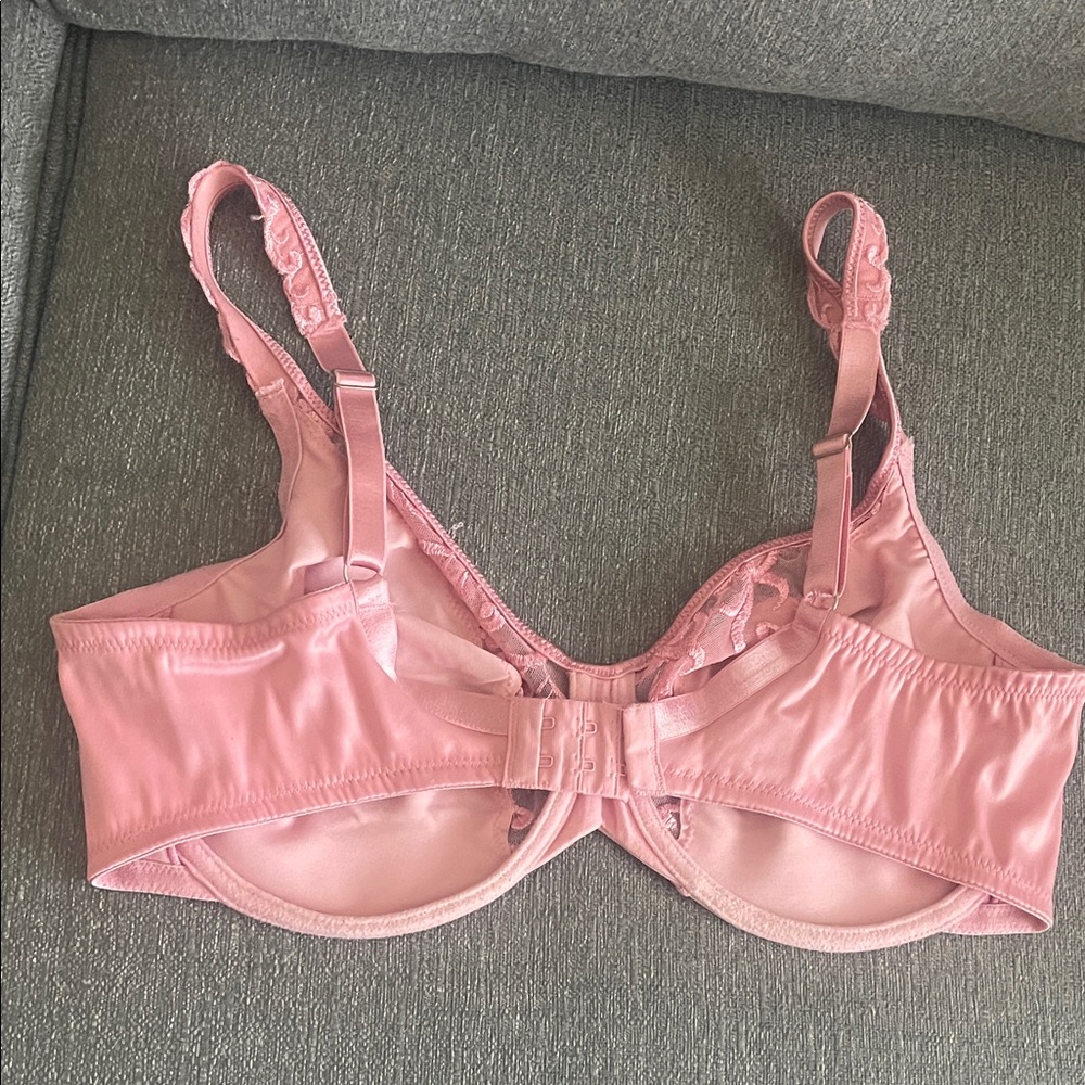 Lilyette pink bra with lace 38D - Picture 2 of 7